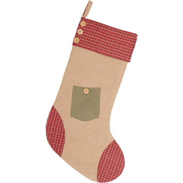 Dolly Star Green Pocket Stocking 12x20 VHC Brands - The Fox Decor